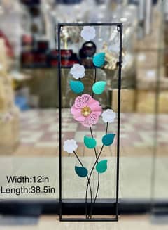 Modern Floral Metal Wall Frame – Artistic Home Accent.