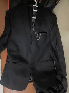 Black coat and vest