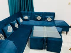 Sofa set L shaped 8 seater