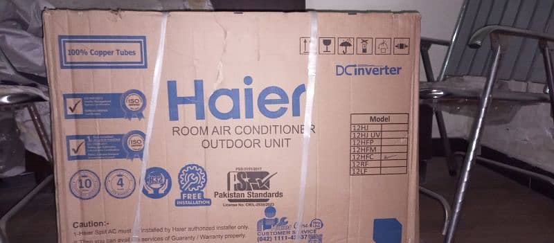 Haier DC inverter1.0 ton almost brand new ac 4