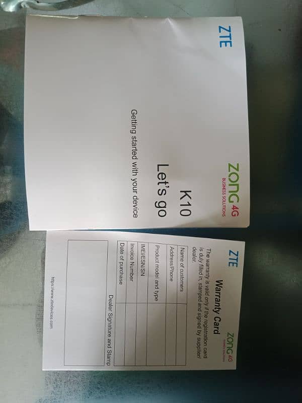 Zong/Jazz 4G Router K-10 1