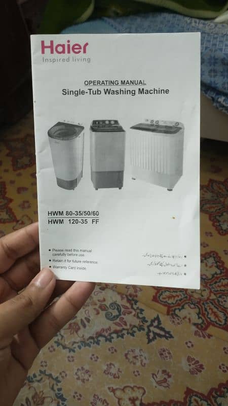 Haier 15kg full sized Washing Machine 9