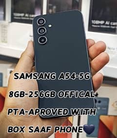 Samsung A54 8+256GB official PtA approved With All Box