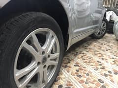 allowrims for sale size 15 inch already installed in suzuki swift