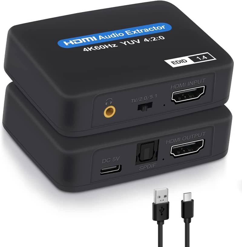 Multiport 5-in-1 HDMI to HDMI/DVI/VGA Adapter Cable with Audio Output 2