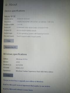 Acer tablet Windows 10 installed