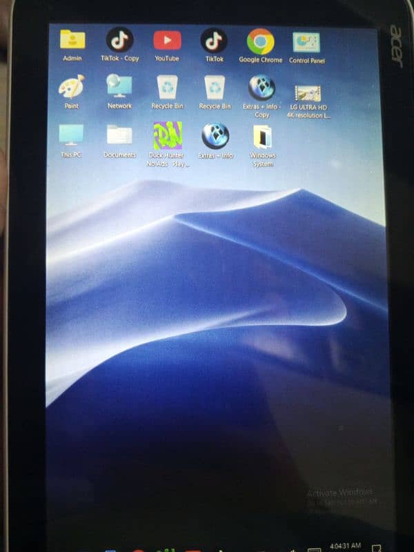 Acer tablet Windows 10 installed 2