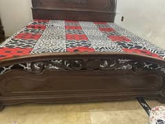 chinniot wood bed set