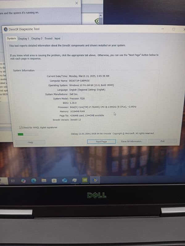 AL Raheem Computer(DeLL Precision 7520 Core i7 7th Gen 16/256 4Gb Card 10