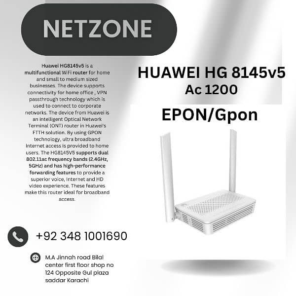 HUAWEI HG 8145V5 Epon/Gpon Dual band Ac 1200 0