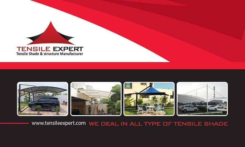 Tensile Car/ Parking Sheds | Pool Shed |Wall Shed | PVC Fabric Tensil 8