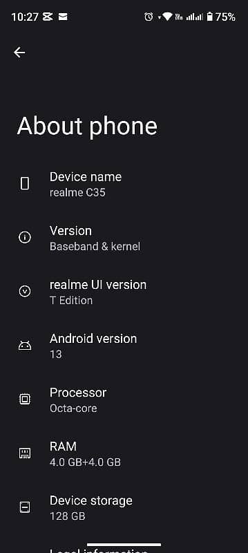 Realme C35 for Sale – Great Condition, Best Price! 1