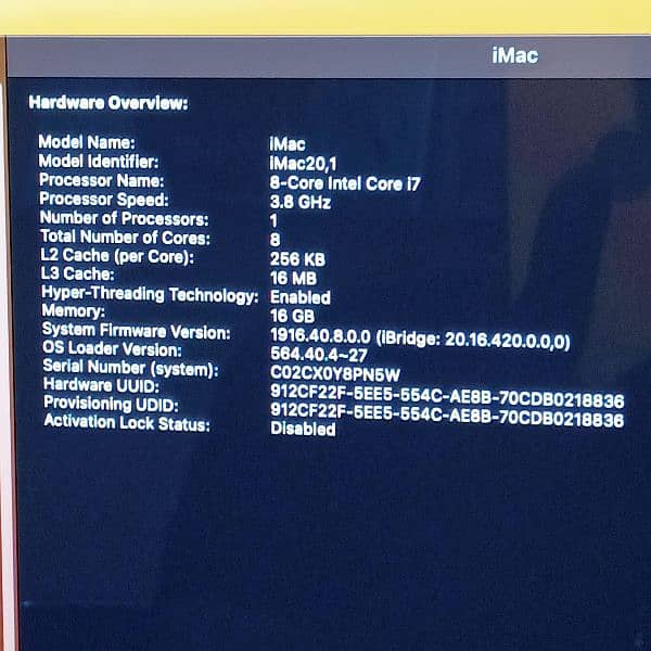 iMac Retina 5K 27" 2020 Core i5 & i7 with 4GB & 8GB Graphic Card 7