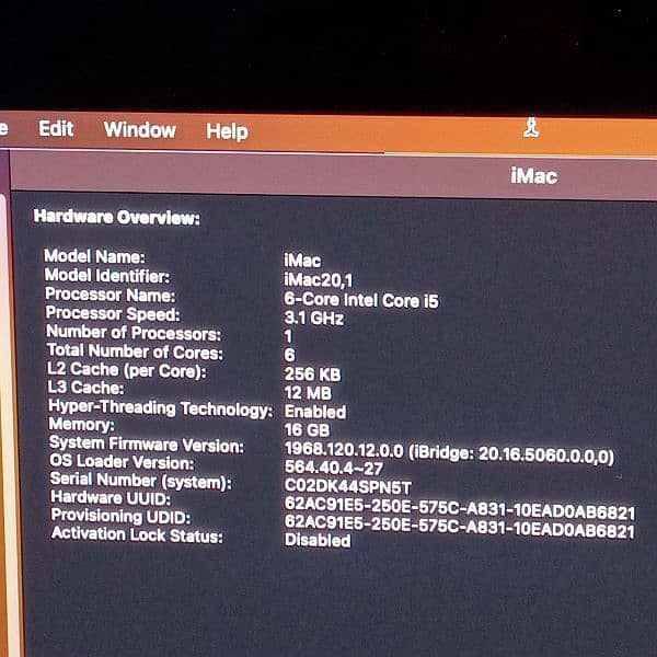 iMac Retina 5K 27" 2020 Core i5 & i7 with 4GB & 8GB Graphic Card 12