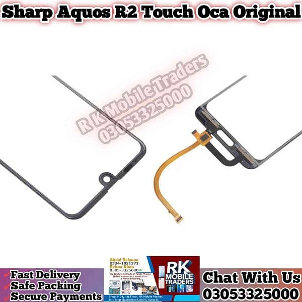 Aquos R2 Touch Glass / R3 / R5 Touch Penal Screen All Accessories Here 2