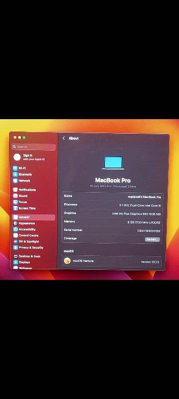 MacBook Pro 2016 & 2017 Core i5 8GB / 16GB Ram 256GB / 512GB Storage 2