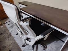 Desktop Setup Table and Chair