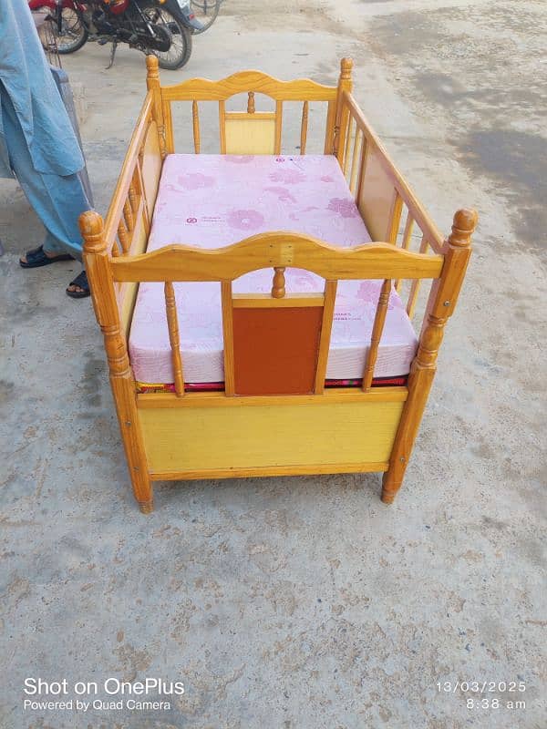 Baby Cot wooden 1