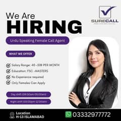 Females required for office work