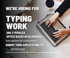 Typing job for females only