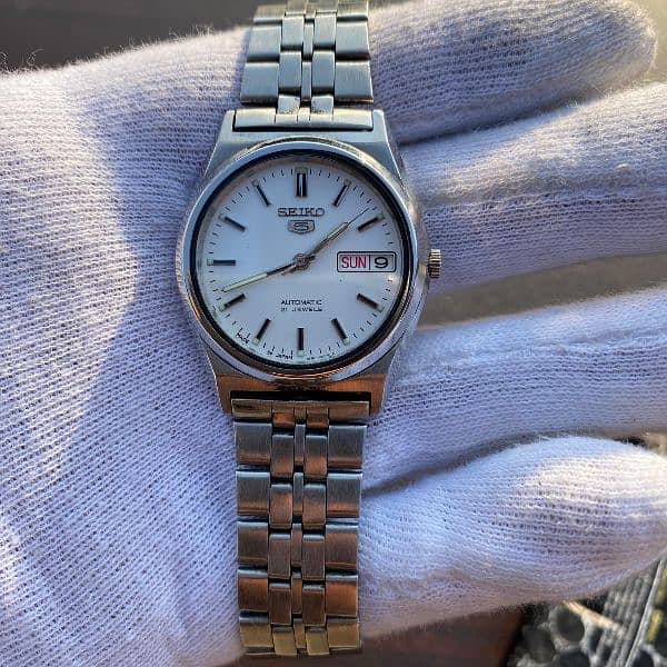 original Seiko5 automatic watch|dress watch|vintage watch 8