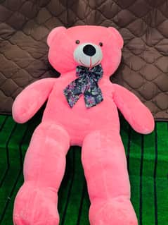 Giant teddy bear, pink teddy, plush toy, stuffed animal, soft toy, cu