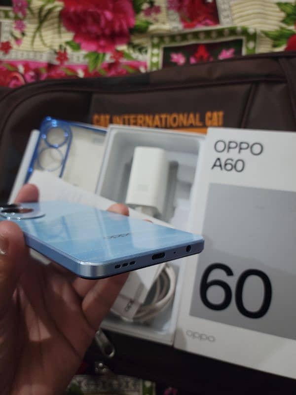 Oppo A60 Mobil 8/256 Complete Box 7 Month Warranty Contact 03027897026 3