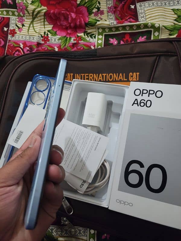 Oppo A60 Mobil 8/256 Complete Box 7 Month Warranty Contact 03027897026 4