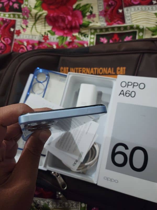 Oppo A60 Mobil 8/256 Complete Box 7 Month Warranty Contact 03027897026 5