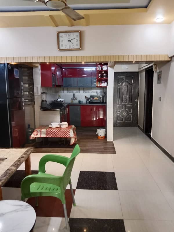 2 bed dd flat available for sale lift car parking in Gulshan Iqbal KDA lease 11