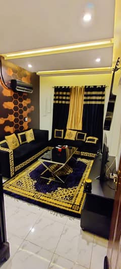 1 Bedroom VIP Full furnish flat per day available in Bahria town Lahore