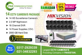 14 HD CCTV Cameras 2mp Package (Authorized Dealer)