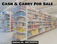 Cash & Carry Business for Sale/Running  bussiness for sale 03317370770