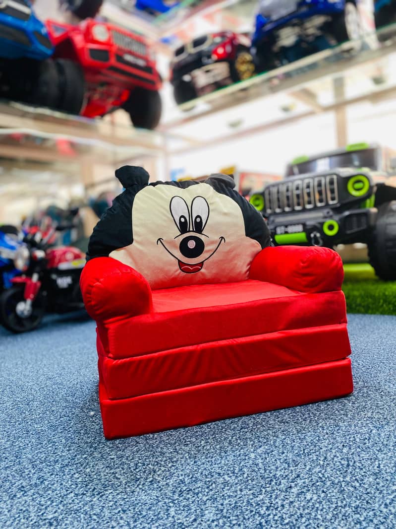 Kids sofa, foldable chair, cartoon character seat, plush armchair, 6