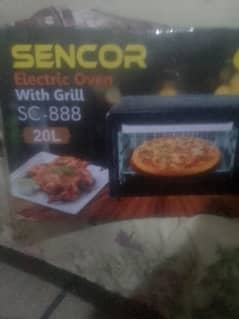 sancor elc oven with grill sc-888 brand new all ok