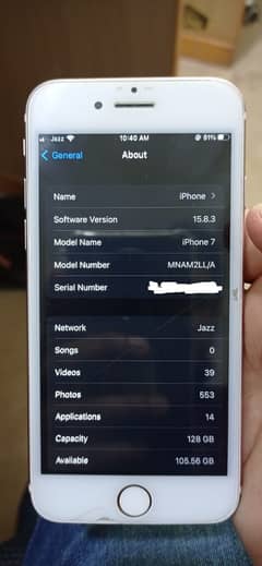 iPhone 7 128gb pta approved exchng possible with iphone only