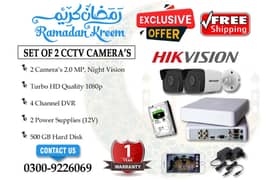 2 CCTV Cameras Set In DHA (HIK Vision)