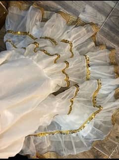 farshi grara brand new white clr nikkah outfit bridal party wear etc