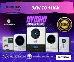 Hybrid Inverters | 3KW to 11KW | Solar Inverters | IP21 Novatek