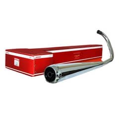 Honda 125 chrome silencer