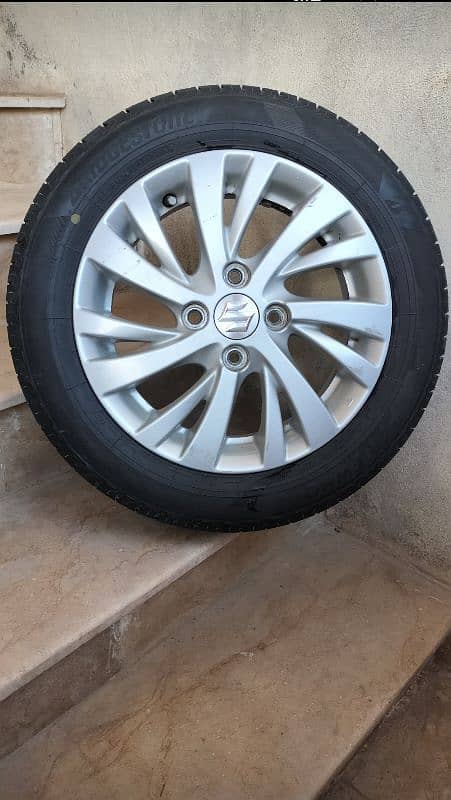 Bridgestone Tyre & Suzuki Rims 14 2