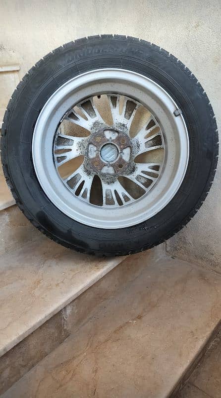 Bridgestone Tyre & Suzuki Rims 14 3