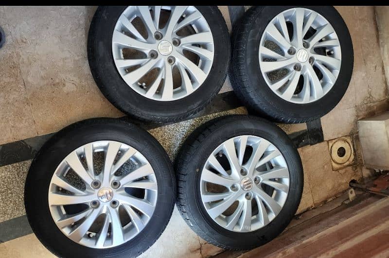 Bridgestone Tyre & Suzuki Rims 14 4