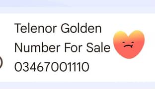 Telenor Number For Sale