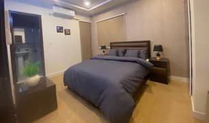 One bed luxury furnished apartment available for rent in gulberg greens islamabad.