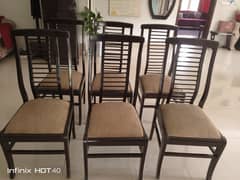 6 DINING CHAIRS FOR SALE