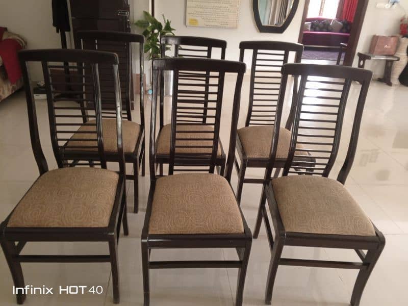 6 DINING CHAIRS FOR SALE 0