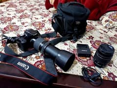 Canon 500D Two lens dslr camera video 03209041035 Rwp nikon