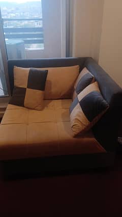 V. good condition L shape sofa. . . . . . .