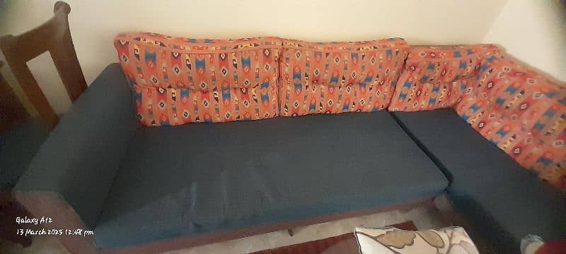 six seater l shape sofa 10/8condition price negotiable 1